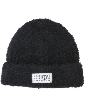 MM6 by Maison Margiela Knit Beanie - Black