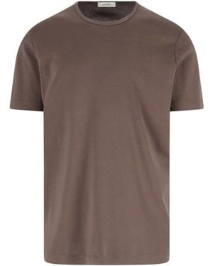 Lemaire Crewneck T-Shirt - Brown
