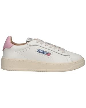 Autry Low-Top Off- Leather Trainers - White