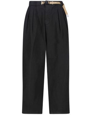 White Sand Belt Trousers - Black