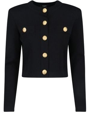 Balmain Caridgan Crop - Black