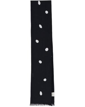 Destin Sciarpa Sottile A Pois - Nero
