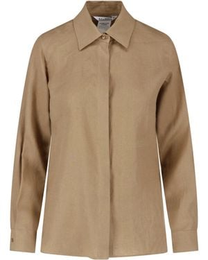 Max Mara Linen Shirt "Falasco" - Natural