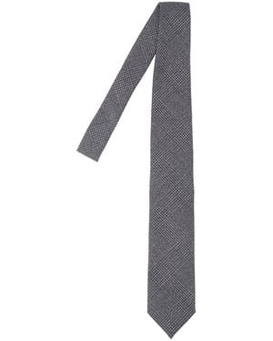 Lardini Virgin Wool Tie - White