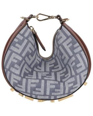 Fendi Mini Hobo Bag "Graphy" - Blue