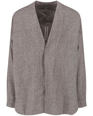 Rick Owens Wool Shirt - Grey
