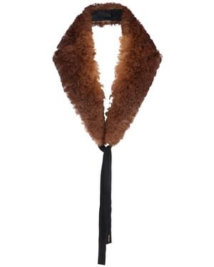 Prada Fur Collar - Brown