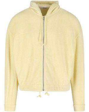 AURALEE Zip Hoodie - Yellow