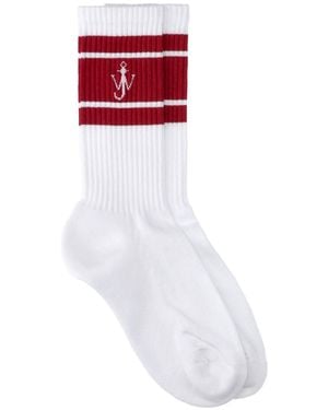 JW Anderson Logo Socks - White