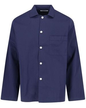 Tekla Pyjama Shirt - Blue
