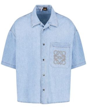 Loewe Denim Shirt "Anagram" - Blue