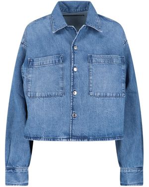 Alexander Wang Cropped Shirt - Blue