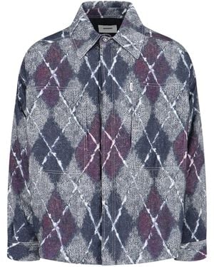 Bonsai Diamond Shirt Jacket - Blue