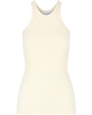 Sportmax Ribbed Tank Top - White