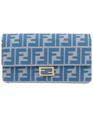 Fendi Portafoglio Con Catena "Baguette" - Blu