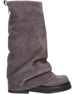 The Attico Sleek Zip-Front Chelsea Boots For - Brown