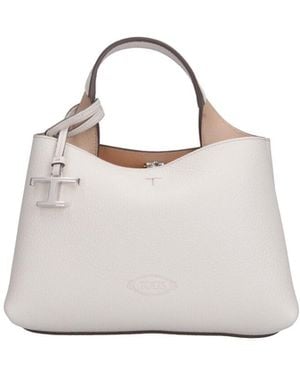 Tod's Mini Leather Bag "T-Timeless" - White