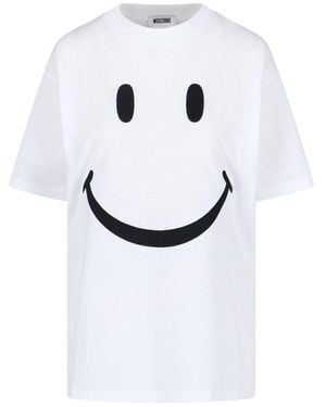 Moschino T-Shirt "Smiley®" - Bianco
