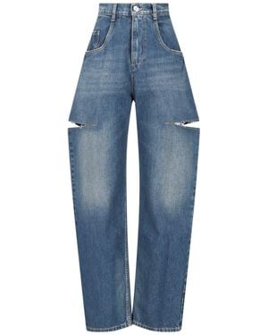 Maison Margiela Jeans Dettagli Cut-Out - Blu