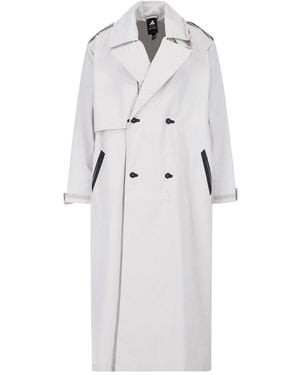 adidas X Entire Studios Double-Breasted Trench Coat - Gray