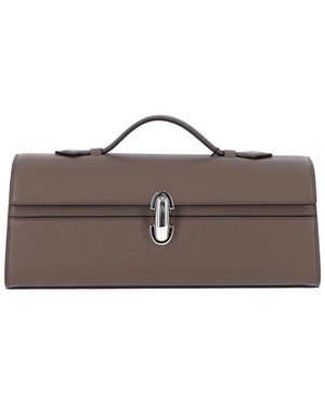 SAVETTE Hand Pouch "Symmetry Slim" - Brown