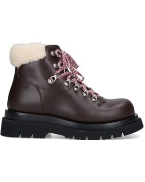 Bottega Veneta 'Lug' Ankle Boots - Brown