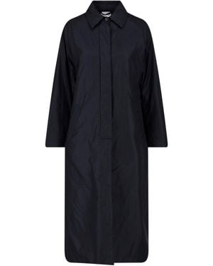 Aspesi Cappotto In Tessuto Tecnico - Blu