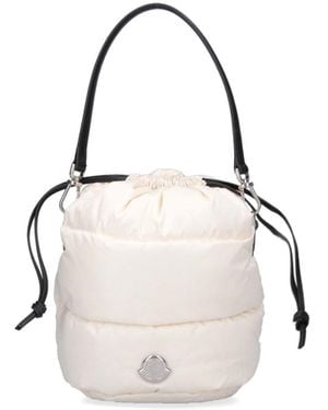 Moncler "Caradoc" Bucket Bag - White
