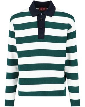 Gucci Striped Polo Shirt - Green
