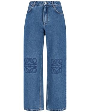 Loewe Baggy 'Anagram' Jeans - Blue