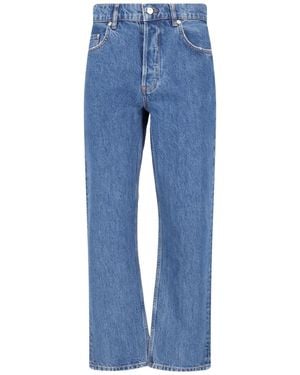 Anine Bing Straight-Leg Jeans "Kate" - Blue