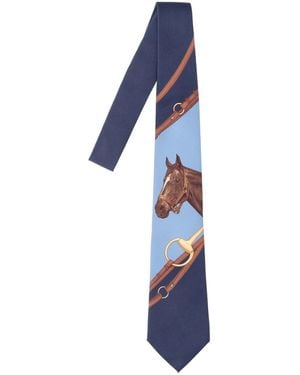 Polo Ralph Lauren Silk Printed Tie - Blue