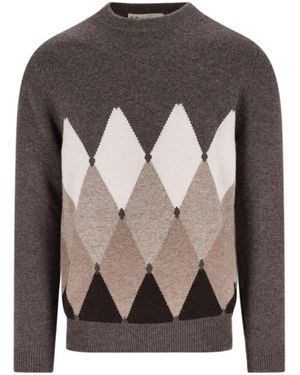 Ballantyne Cashmere Sweater - Gray