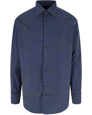 Prada Camicia In Cotone - Blu
