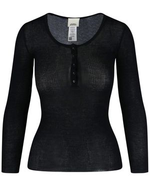 Isabel Marant Top A Coste "Lamyli" - Nero