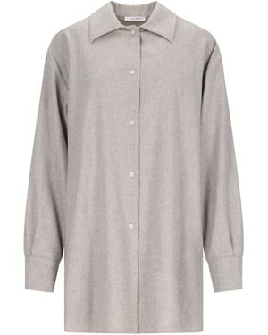 The Row Wool And Cashmere Shirt - Grey