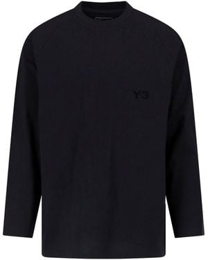 Y-3 T-Shirt "Gradient 3 Stripes" - Blue