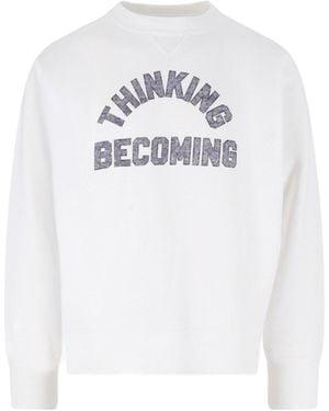 Sacai Graphic Print Sweatshirt - White