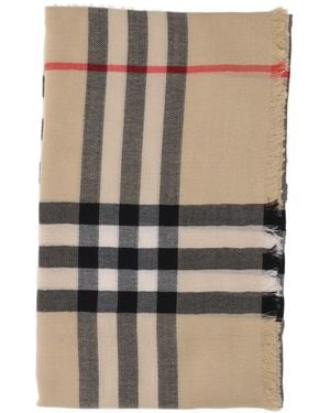 Burberry Wool Scarf Check - Multicolour