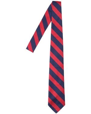 Polo Ralph Lauren Silk Striped Tie - Red