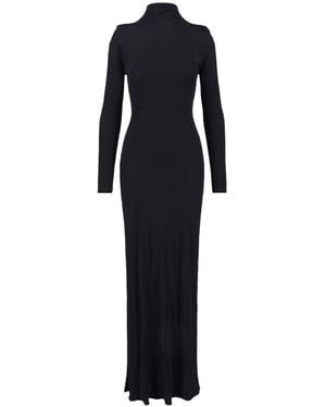 Alaïa Draped Maxi Dress - Blue
