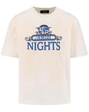 Amiri "Nights" Logo T-Shirt - White