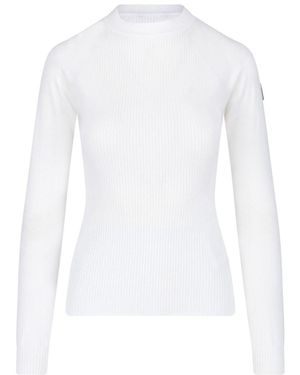 Moncler Logo Sweater - White