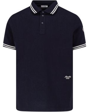 Moncler Logo Polo - Blue