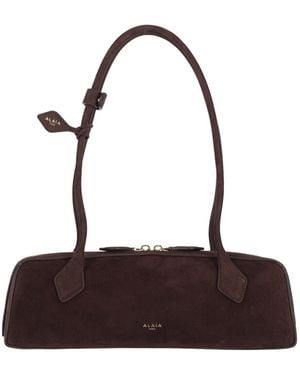 Alaïa Medium Shoulder Bag "Le Teckel" - White