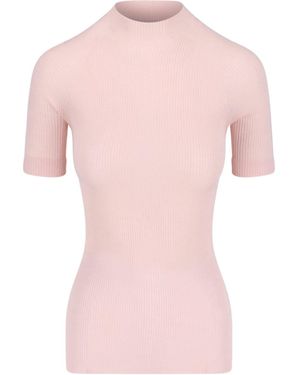 Sa Su Phi High Neck T-shirt - Pink