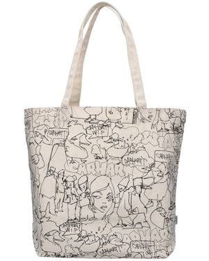Carhartt Tote Bag “Blinkerfluid” - White