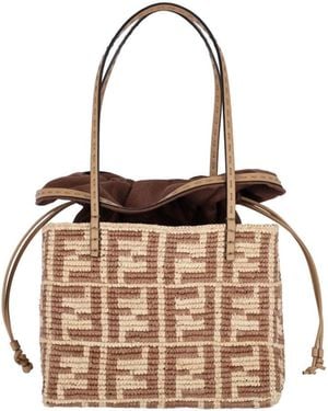 Fendi Borsa Tote Piccola "Roll" - Multicolore