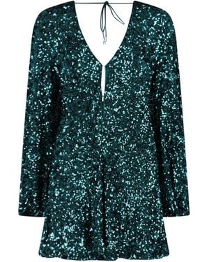 ROTATE BIRGER CHRISTENSEN Sequin Mini Dress - Green