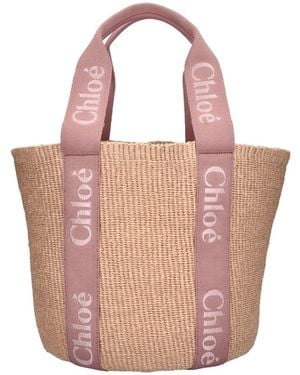 Chloé Tote Bag "Woody" - Pink